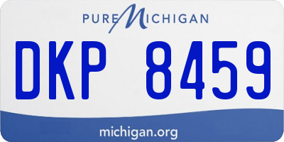 MI license plate DKP8459