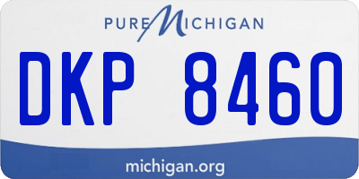 MI license plate DKP8460
