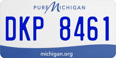 MI license plate DKP8461