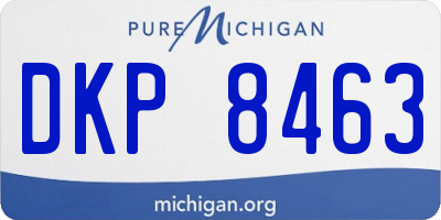 MI license plate DKP8463