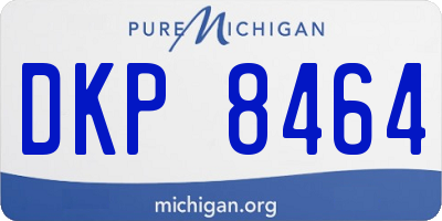 MI license plate DKP8464