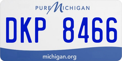 MI license plate DKP8466