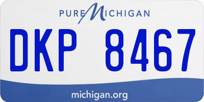 MI license plate DKP8467