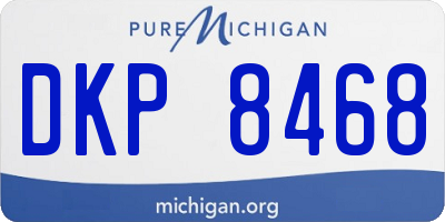 MI license plate DKP8468