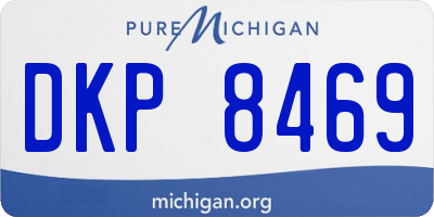 MI license plate DKP8469