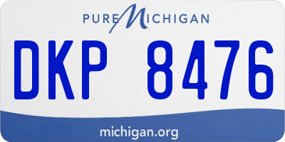 MI license plate DKP8476