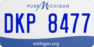 MI license plate DKP8477