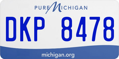 MI license plate DKP8478