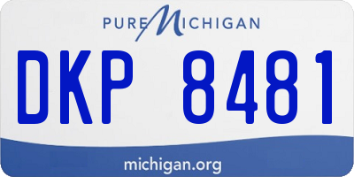MI license plate DKP8481