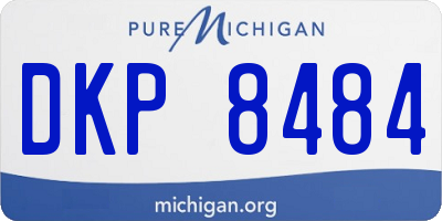 MI license plate DKP8484