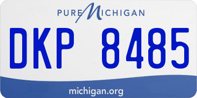 MI license plate DKP8485