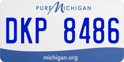 MI license plate DKP8486