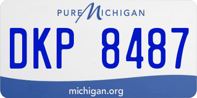 MI license plate DKP8487