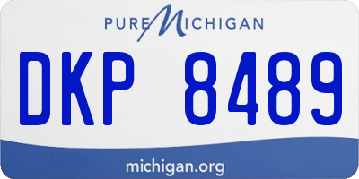MI license plate DKP8489