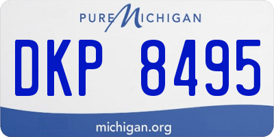 MI license plate DKP8495