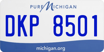 MI license plate DKP8501