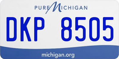 MI license plate DKP8505