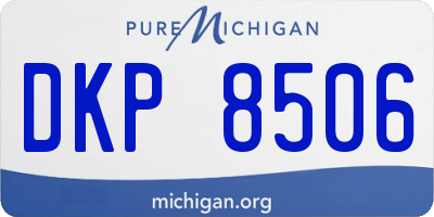 MI license plate DKP8506
