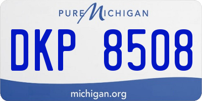 MI license plate DKP8508
