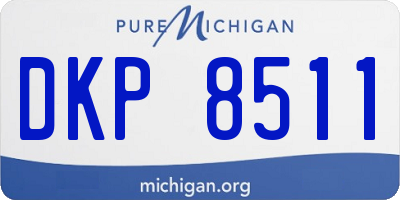 MI license plate DKP8511