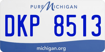 MI license plate DKP8513