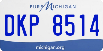 MI license plate DKP8514