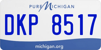 MI license plate DKP8517