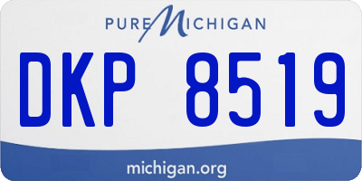 MI license plate DKP8519