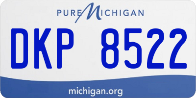 MI license plate DKP8522