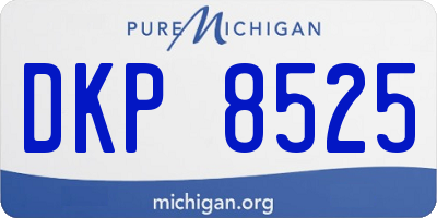 MI license plate DKP8525