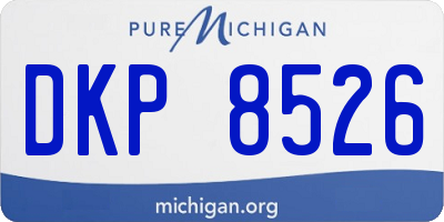 MI license plate DKP8526