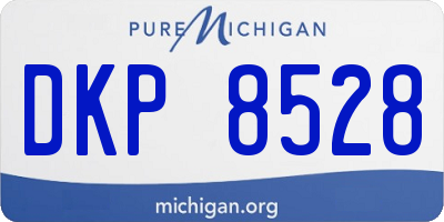 MI license plate DKP8528