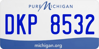 MI license plate DKP8532