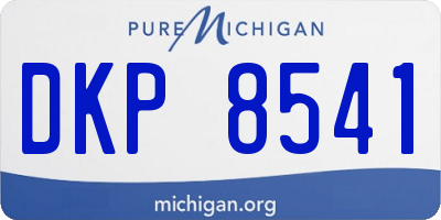 MI license plate DKP8541
