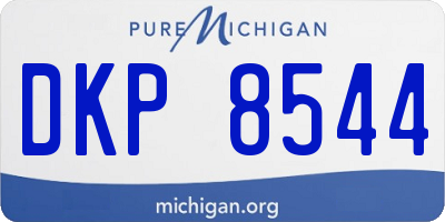 MI license plate DKP8544