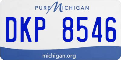 MI license plate DKP8546