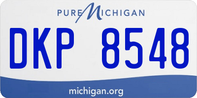 MI license plate DKP8548