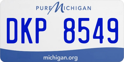 MI license plate DKP8549