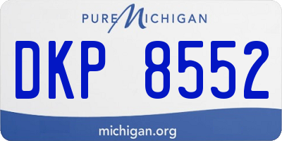 MI license plate DKP8552