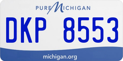 MI license plate DKP8553