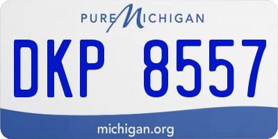 MI license plate DKP8557