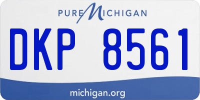 MI license plate DKP8561