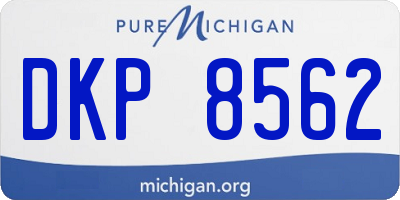 MI license plate DKP8562