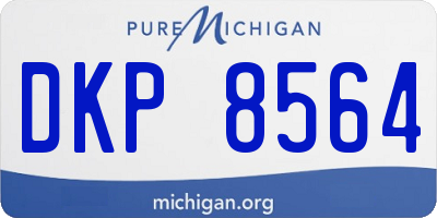 MI license plate DKP8564