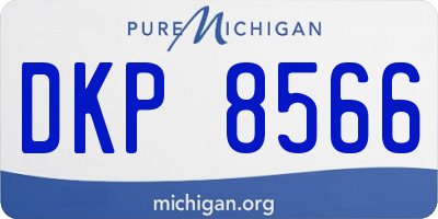MI license plate DKP8566