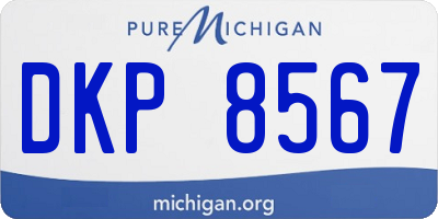 MI license plate DKP8567