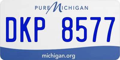 MI license plate DKP8577