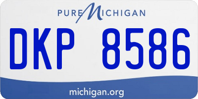 MI license plate DKP8586