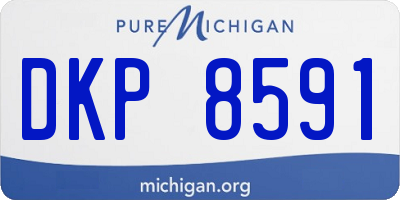 MI license plate DKP8591