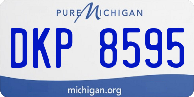 MI license plate DKP8595